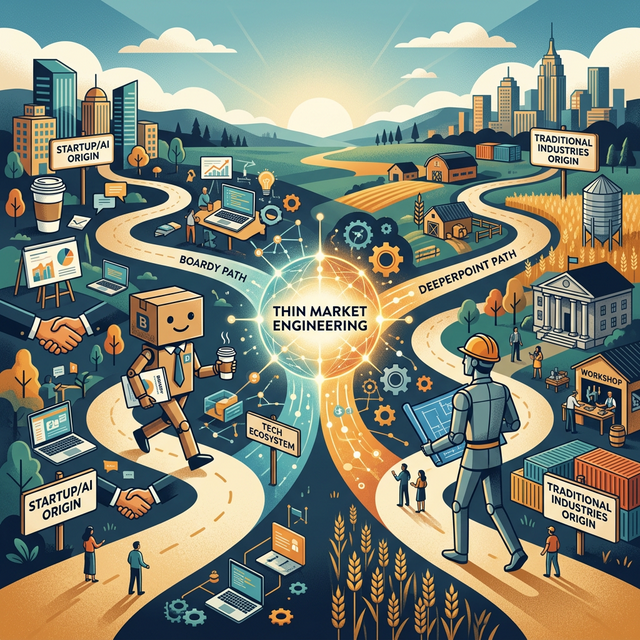 Two approaches to the same problem — thickening markets that should work but don't.