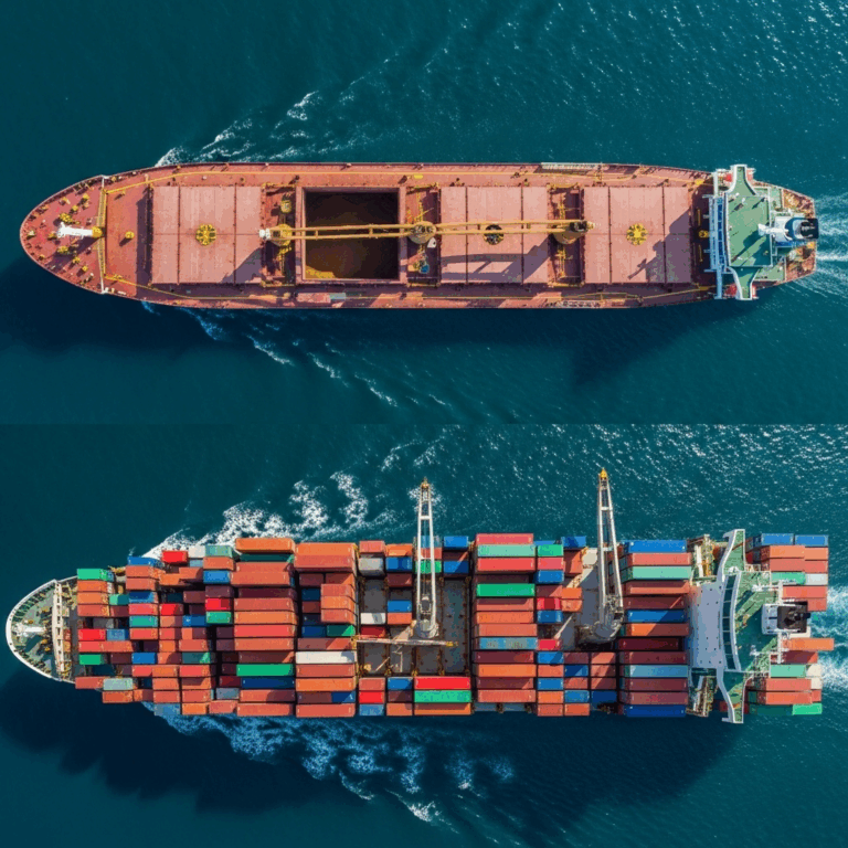 Bulk carrier and container ships