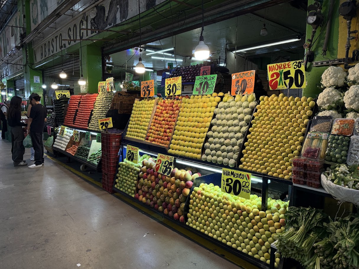 A wall of fruit inside CEDA