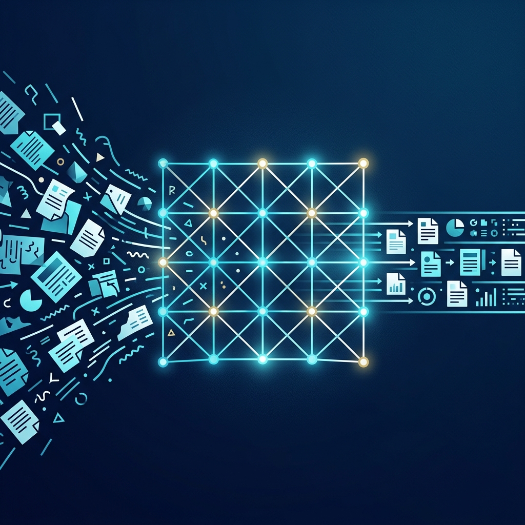 A conceptual illustration of semantic matching and metadata filtering.