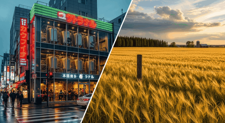 Barley field and brewery