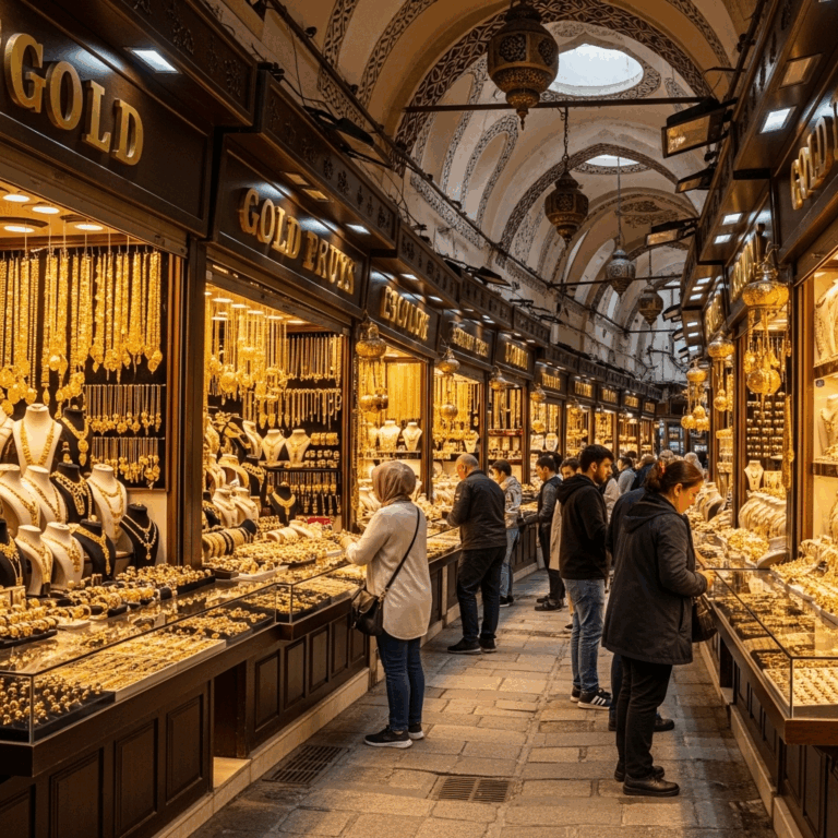 Gold street in Istanbul's Grand Bazaar